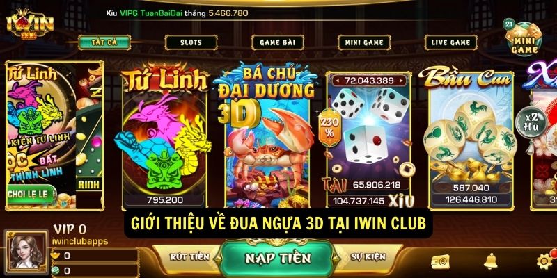Đua ngựa 3D - Nơi thỏa mãn đam mê đua ngựa tại Iwin 7 Gioi thieu ve dua ngua 3D tai Iwin club